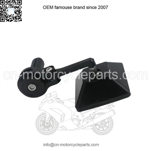 Motorcycle square blue glass handle mirror rearview mirror motorcycle reversing mirror cross-border motorcycle small reversing mirror - Image 3