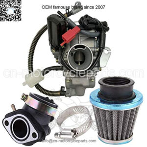 150cc Carburetor for GY6 4 Stroke Engines Electric Choke Motorcycle Scooter 152QMJ 157QMI with Air Filter Intake Manifold