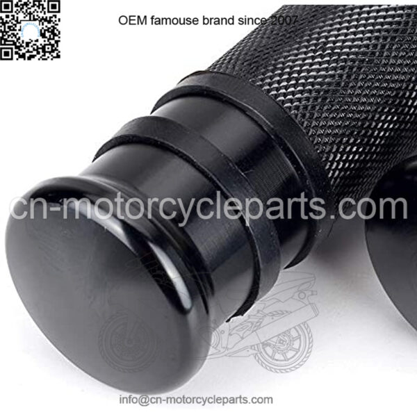 Pair Billet CNC Aluminum Motorcycle For Harley Style Male Mount Footpegs Footrest (Black) - Image 5