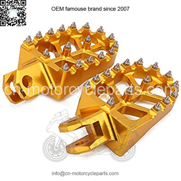 RACING Footpegs Footrest Foot Pedals Rests CNC MX For RM125 RM250 RM250Z RMX250 DR-Z400 DR-Z400E DR-Z400S DR-Z400SM KLX400R Motorcycle Gold - Image 4