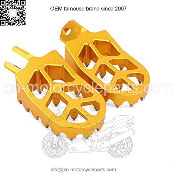 RACING Footpegs Footrest Foot Pedals Rests CNC MX For RM125 RM250 RM250Z RMX250 DR-Z400 DR-Z400E DR-Z400S DR-Z400SM KLX400R Motorcycle Gold - Image 5