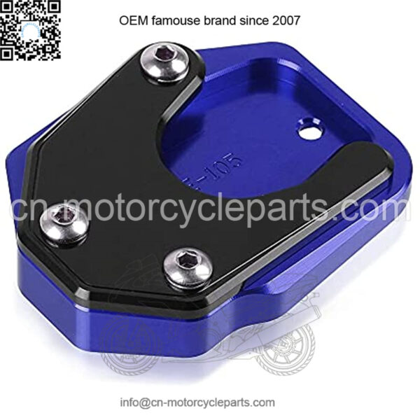 Motorcycle Side Stand Kickstand Enlarge Fit For XL600V XL650V XL700V Transalp XRV750 RD07 Africa Twin NX650 Dominator Fit For SLR 650 CBR650R CBR650F CB500F CB500X CB150R Blue
