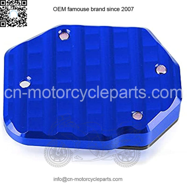 Motorcycle Side Stand Kickstand Enlarge Fit For XL600V XL650V XL700V Transalp XRV750 RD07 Africa Twin NX650 Dominator Fit For SLR 650 CBR650R CBR650F CB500F CB500X CB150R Blue - Image 2