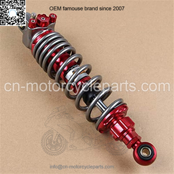 Spring Assemblies Motorcycle Rear Shock 320mm Motorcycle Shock Absorber Modified Built-in Air Bag Rear Shock Rear Suspension Refit Fit ATV Dirt Bike Scooter (Color : Red Round)