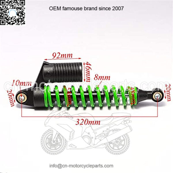 Absorbers Adjustable Rear Front Shock Absorber Motorcycle Fork Shocker Air Suspension Fit for ATV Motorcycle Shock Absorber - Image 2
