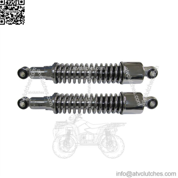 Rear Shock Absorber Dampers 320mm Pin+Pin up to 175ccType 8Chrome Pair (Fits: Yamaha)