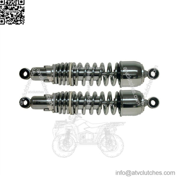 Rear Shock Absorber Dampers 325mm Pin+Pin ChromeType 7 Pair (Fits: Yamaha)