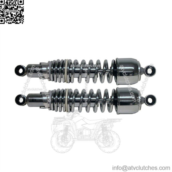 Rear Shock Absorber Dampers 300mm Pin+Pin ChromeType 7A Pair (Fits: Kawasaki)