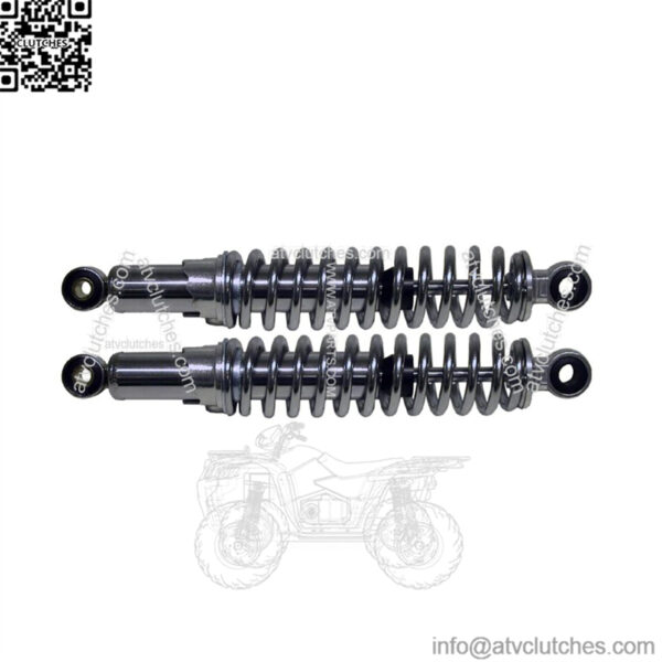 Rear Shock Absorber Dampers 320mm Pin+Pin Chrome Spring Fits Kawasaki KH250 Pair
