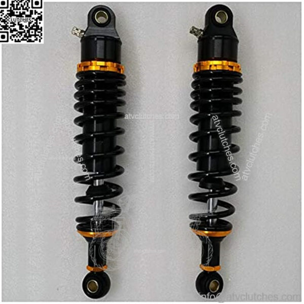 Spring Assemblies Universal 7mm Spring 305mm/320mm/330mm/340mm Motorcycle Rear Shock Absorber Fit for Yamaha Kawasaki Suzuki 2pcs Motorcycle Rear Spring Shock Absorber (Color : 305mm Gold)