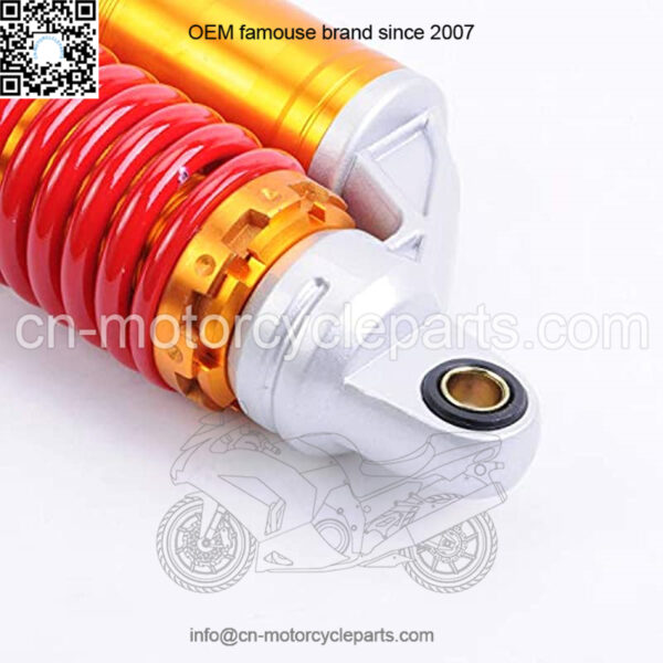 Air Gas Shock Absorbers 370mm 14.6 inches Round Ends Motorcycle Replacement Universal for Suzuki Kawasaki Yamaha Ducati Scooter Atv Quad Dirt Sport Bike Go Kart Red Golden - Image 5