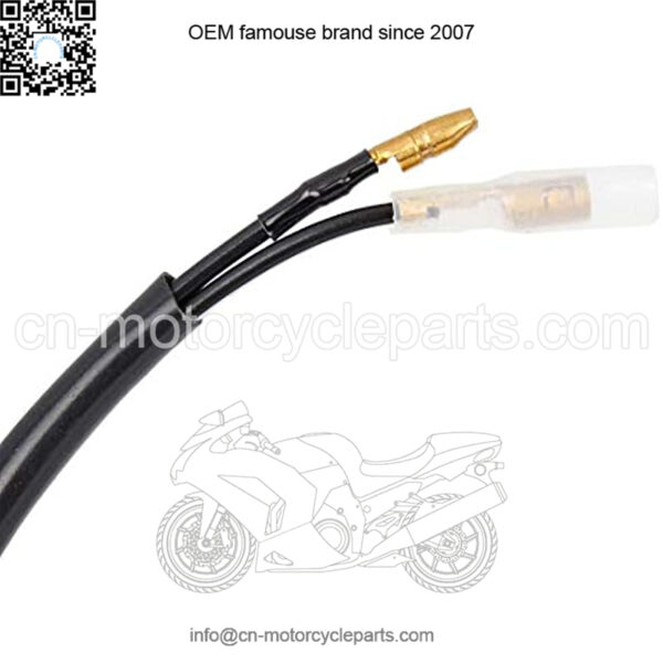 CYCLE Aluminum Alloy Motorcycle Handlebar Control Horn Start Switch Momentary Action Button with Two Connectors Green - Image 5