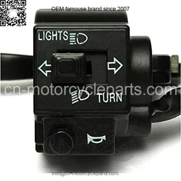 7/8" 22mm ATV Motorcycle Handlebar Control Switches with Brake Clutch Master Cylinder Left Right for Horn Button Turn Signal Electric Fog Lamp Light Start Kill Warning Light CG125 - Image 4