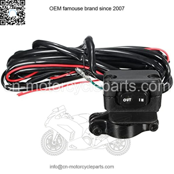 Universal ATV/UTV Winch Rocker Switch Handlebar Control for Motorcycle - Image 2