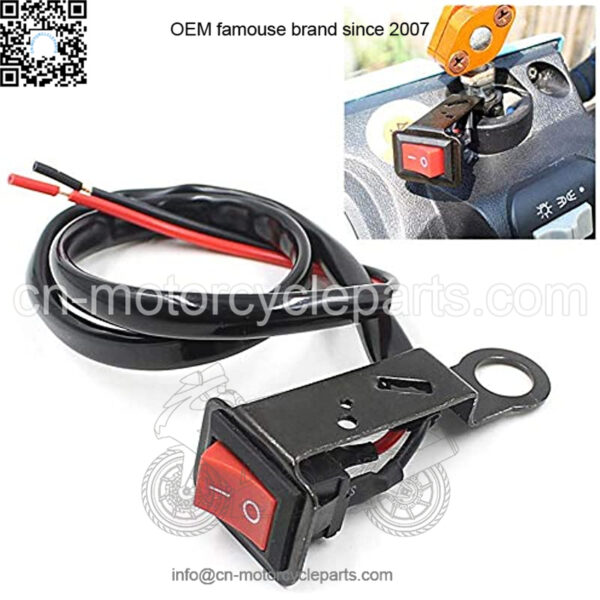 2pcs Motorcycle Switch ON/OFF Button Power Control ATV Moto Handle Switch Electric Bike Handlebar Switch Accident Light Switch