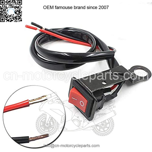 2pcs Motorcycle Switch ON/OFF Button Power Control ATV Moto Handle Switch Electric Bike Handlebar Switch Accident Light Switch - Image 2
