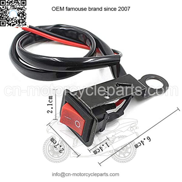 2pcs Motorcycle Switch ON/OFF Button Power Control ATV Moto Handle Switch Electric Bike Handlebar Switch Accident Light Switch - Image 3