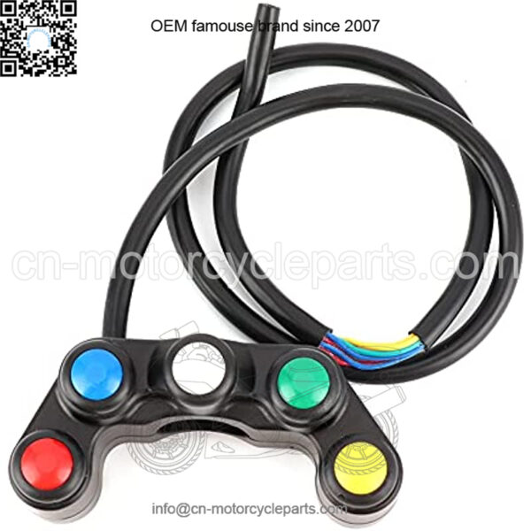 5 Buttons ATV Motorcycle Control Switch Assembly for 22mm (7/8in) Handlebar with Waterproof Handle automotive-electrical-system-switches - Image 2