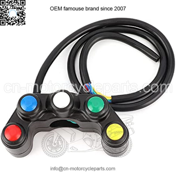 5 Buttons ATV Motorcycle Control Switch Assembly for 22mm (7/8in) Handlebar with Waterproof Handle automotive-electrical-system-switches - Image 3