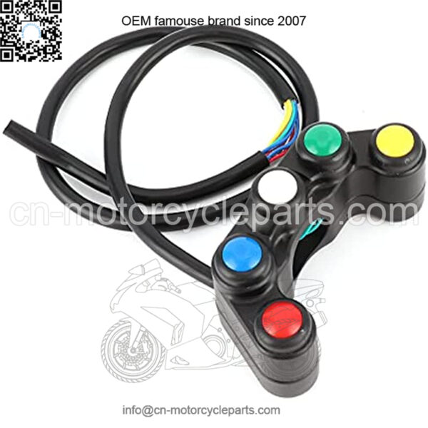 5 Buttons ATV Motorcycle Control Switch Assembly for 22mm (7/8in) Handlebar with Waterproof Handle automotive-electrical-system-switches - Image 5