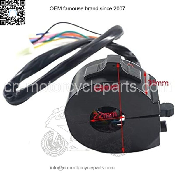 7/8" 22mm Motorcycle Motorbike ATV Handlebar Left Right Side Control Switch High/Low Beam Light Turn Signal Horn Switch Parts - Image 3