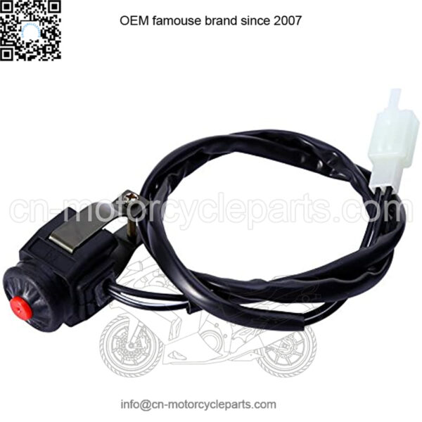 7/8inch 22mm Motorbike Horn Button, Motorbike Handlebar Horn Button Switch for Motorcycle Bike ATV Dirt Bike - Image 2