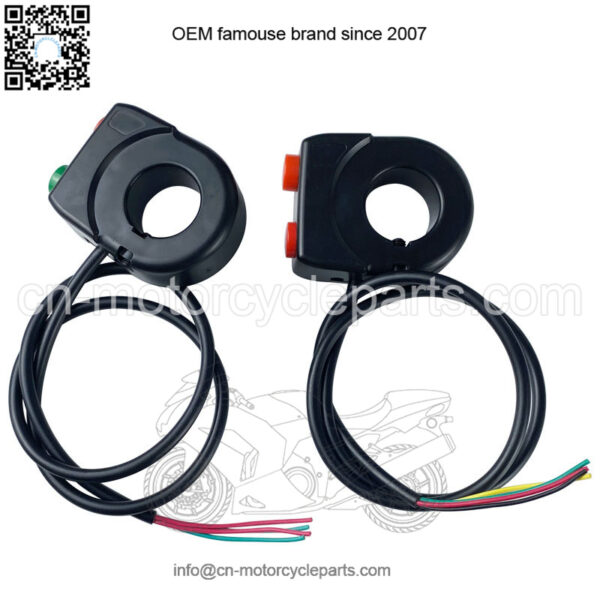 Electric vehicle motorcycle accessories modification control headlight horn two function switch 22 handlebar diameter universal - Image 3