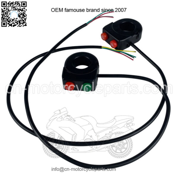 Electric vehicle motorcycle accessories modification control headlight horn two function switch 22 handlebar diameter universal - Image 5