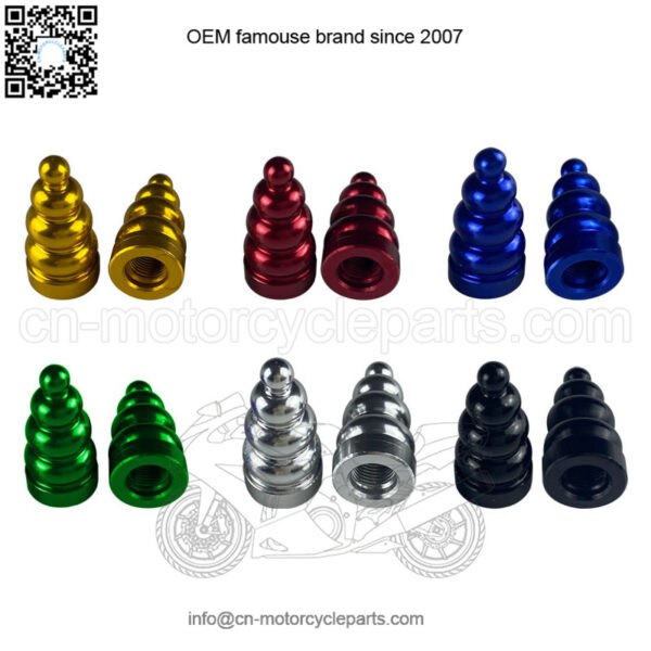 Automobile and motorcycle accessories Electric vehicle modification accessories Tire valve core cover Pagoda valve CNC aluminum alloy