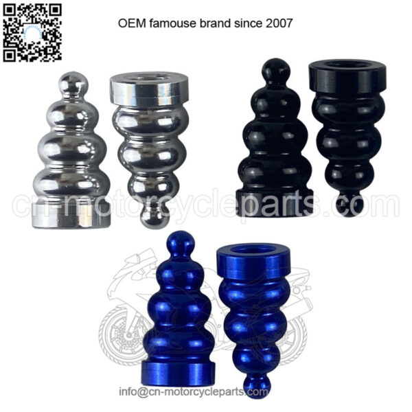 Automobile and motorcycle accessories Electric vehicle modification accessories Tire valve core cover Pagoda valve CNC aluminum alloy - Image 3