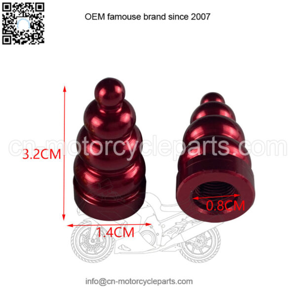 Automobile and motorcycle accessories Electric vehicle modification accessories Tire valve core cover Pagoda valve CNC aluminum alloy - Image 4