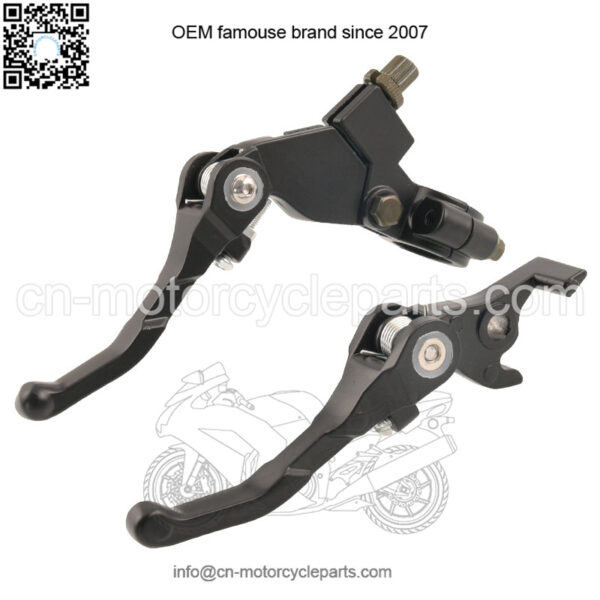 Off-road motorcycle modification accessories CQR Huayang Bosuer T8 anti-fall handle left and right clutch brake horns - Image 5