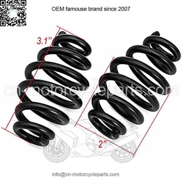 Black Solo Seat Springs 3" for Harley Davidson Chopper Bobber Softail Sportster - Image 2