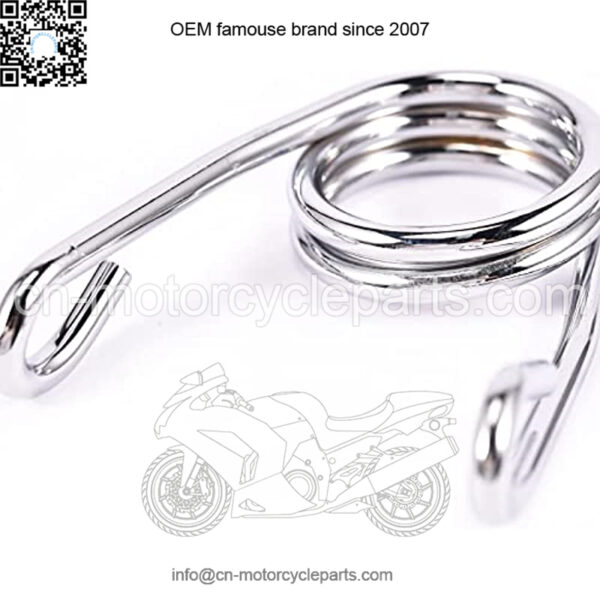 3 Inch Motorcycle Scissor Clip Type Solo Seat Spring Compatible with Suzuki Chopper Bobber,Silver - Image 4