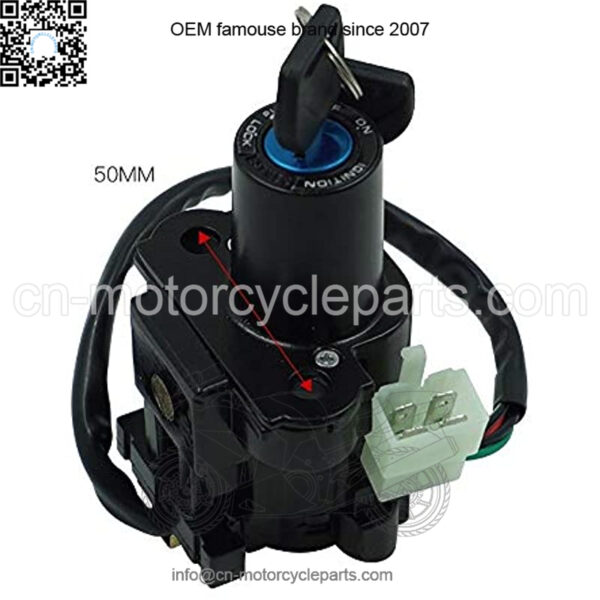 Ignition Switch Fuel Gas Cap Seat Lock Key Set Compatible for Honda CBR600F4/F4I 2001-2006,CBR900RR/CBR929RR/CBR954RR 2000-2003,CBR1000RR 2004-2007,CBR1100XX 1999-2006 - Image 2