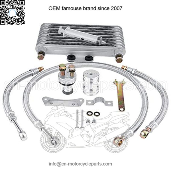 Aluminum Motorcycle Engine Oil Cooler Radiator Kits modified for CB CG Engine