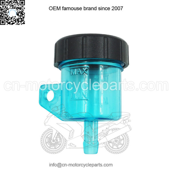 Motorcycle modified accessories off-road vehicle large displacement direct push pump color transparent oil cup brake pump modified oil pot - Image 2