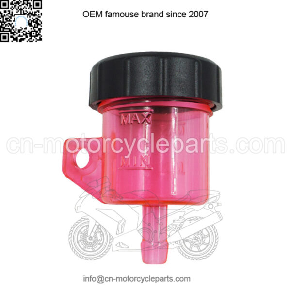 Motorcycle modified accessories off-road vehicle large displacement direct push pump color transparent oil cup brake pump modified oil pot - Image 3