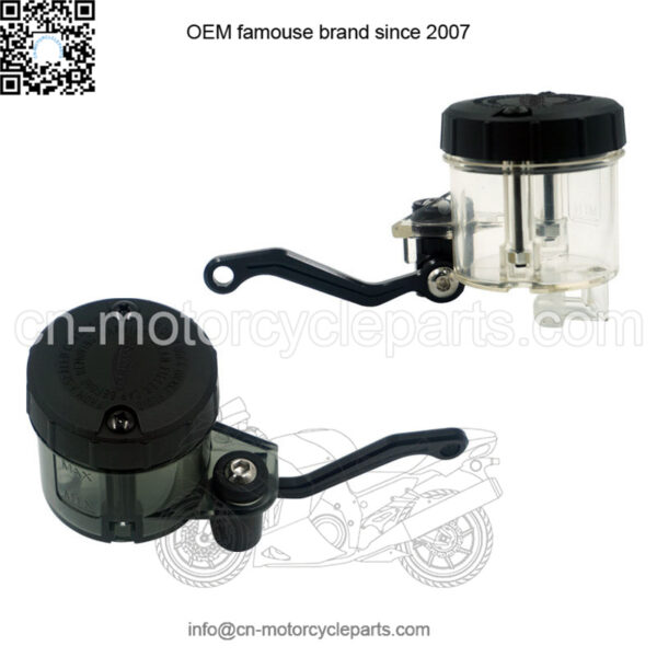 Motorcycle modification accessories front brake fluid oil cup oil pot sports car transparent direct push pump large capacity high quality