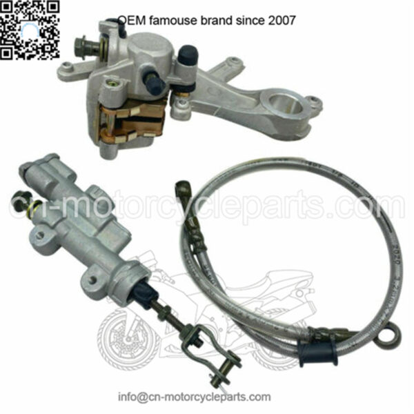 motorcycle rear brake calliper and master cylinder assembly