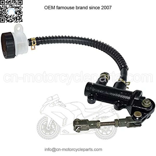 Motorcycle Rear Brake Master Cylinder Pump Hydraulic Refit for Motorbike ATV Dirt Bike Compatible with Kawasaki Ninja ZX6 ZX7