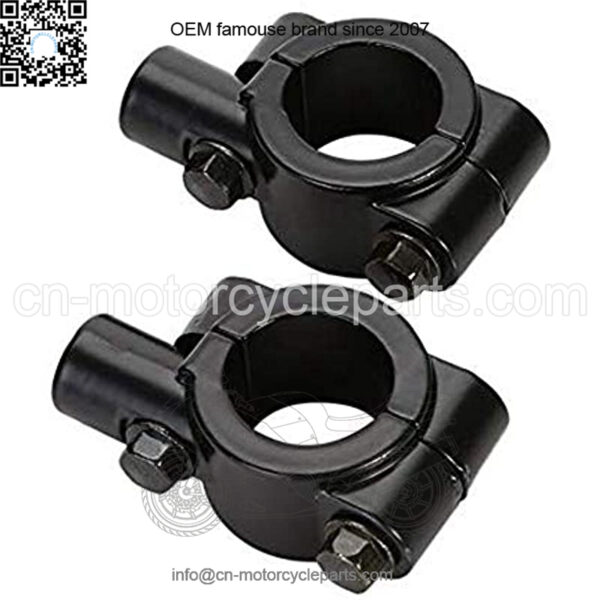 8MM 7/8" Handlebar Mirror Mount Clamp Aluminum Motorcycle Handlebar Rearview Side Mirrors Adapter Holder Clamp - Image 2