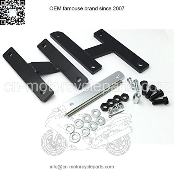 MT264-002- Motorcycle 5.5" Forward Control Extensions Compatible with 1997-2007 VT600C Shadow VLX Black - Image 2