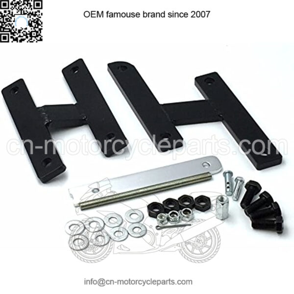 MT264-002- Motorcycle 5.5" Forward Control Extensions Compatible with 1997-2007 VT600C Shadow VLX Black - Image 5