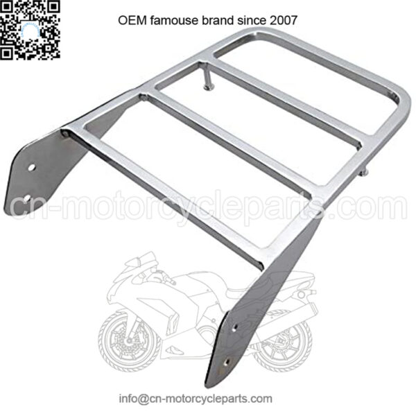 Chrome Sissy Bar Luggage Rack for Yamaha Dragstar XVS 1100 V-Star 400 650 1100 1998-2011
