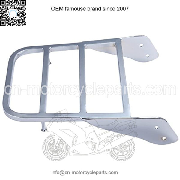 Chrome Sissy Bar Luggage Rack for Yamaha Dragstar XVS 1100 V-Star 400 650 1100 1998-2011 - Image 3