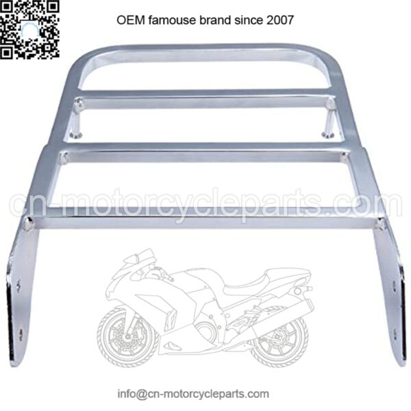 Chrome Sissy Bar Luggage Rack for Yamaha Dragstar XVS 1100 V-Star 400 650 1100 1998-2011 - Image 4