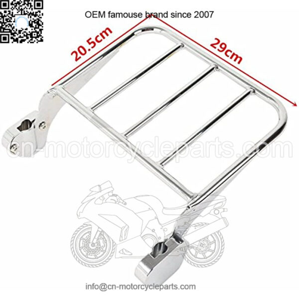 Chromed Rear Fit for harley Luggage Rack motorcycle Fit for harley Road King 97-08 FLHT FLHX FLTR FLHTC - Image 3