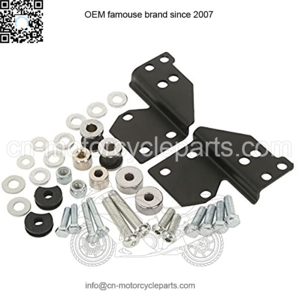 Luggage Rack Front Docking Hardware for Harley Touring 1997-2008,Road King, Road Glide, Street Glide & Electra Glide(Replace:53803-06) Also 53660-05,53658-05 for 1994-1996 Models