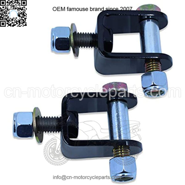 LSM-125-SBS-500 No Bind Lower Rear Shock Relocation Mounting Brackets with Shock Bolt Sleeves